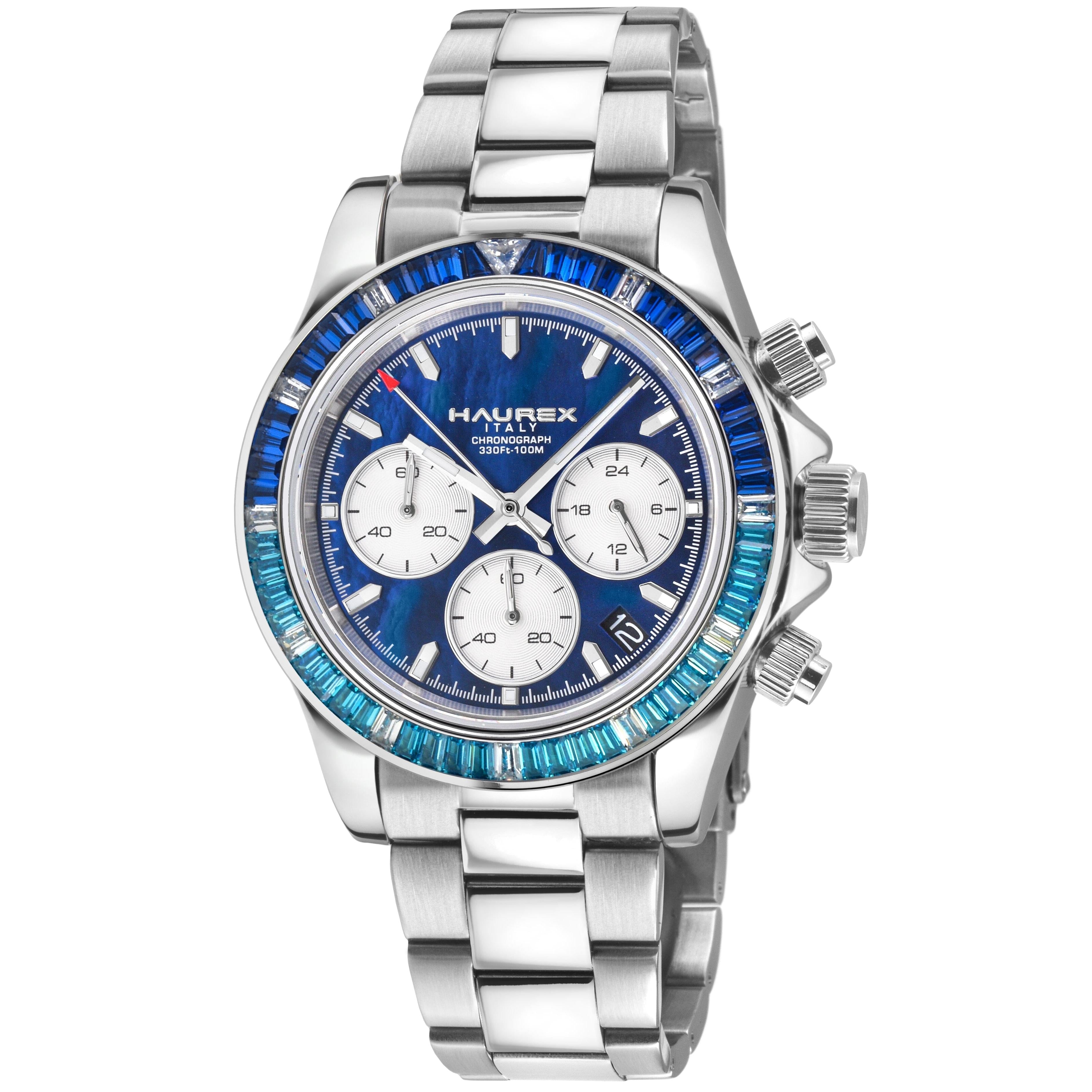 Women's Haurex Italy Arcobaleno Blue MOP Dial Watch Watch Urban Timepiece Group