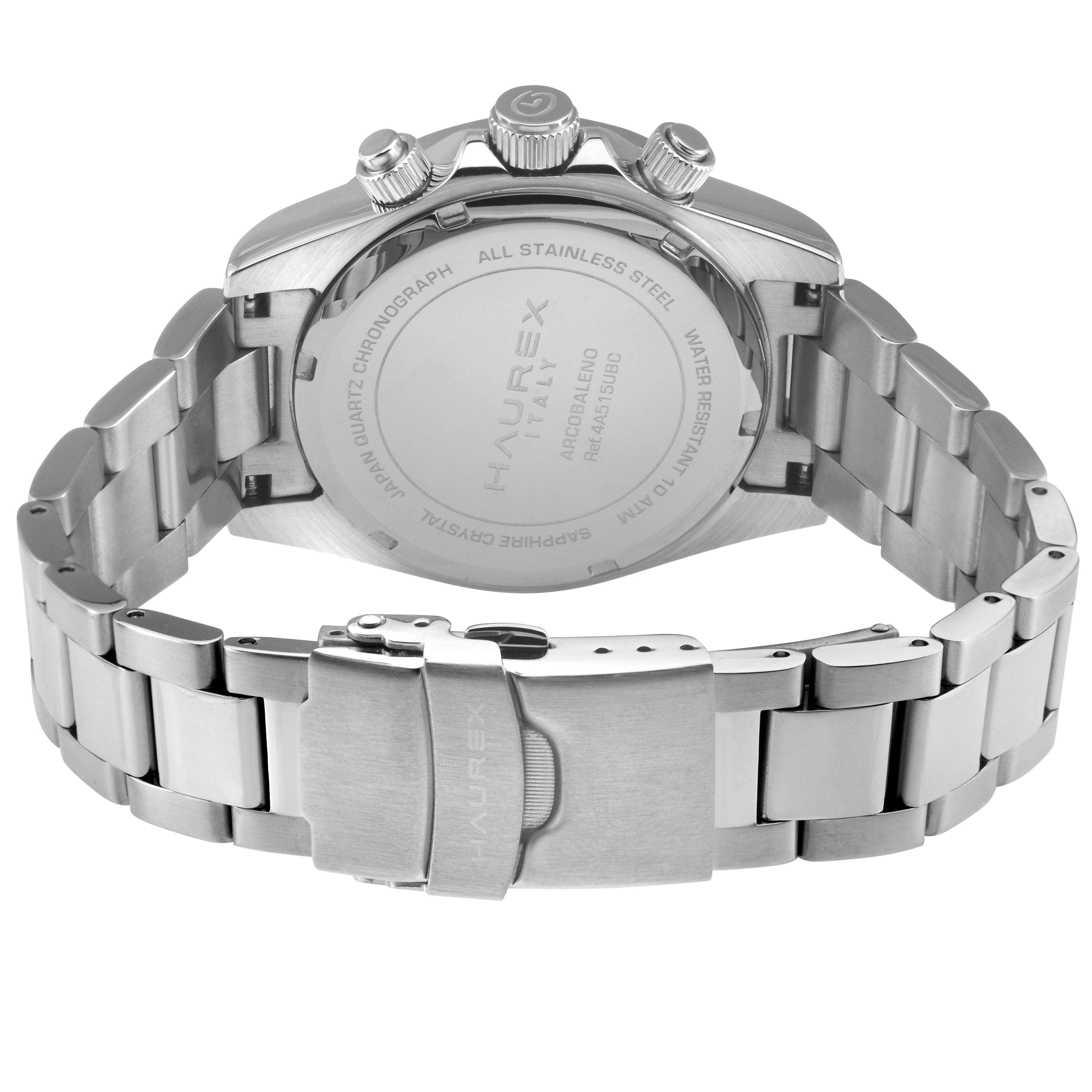 Haurex Italy Acrobaleno Men's Black MOP Dial Watch